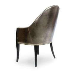 HIgh back Faux Alligator Armchairs - 4658296
