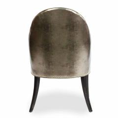 HIgh back Faux Alligator Armchairs - 4658298