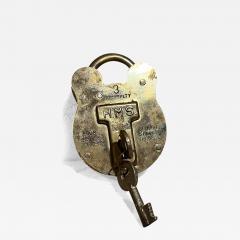 HMS Admiralty Solid Brass Lock Jas Morgan Sons England - 3727912