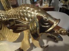 HONOR DAUMIER Monumental Italian Brass Fish Sculpture - 3637965