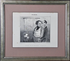 HONOR DAUMIER Rare 19th Century Honore Daumier Caricature from the Types Parisiens Series - 2707191