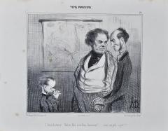 HONOR DAUMIER Rare 19th Century Honore Daumier Caricature from the Types Parisiens Series - 2710091