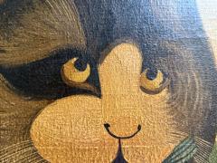 HUBERT HENRY SCHRADER THE CAT BIRD CATCHER FOLK ART PAINTING BY HUBERT HENRY SCHRADER - 4648036