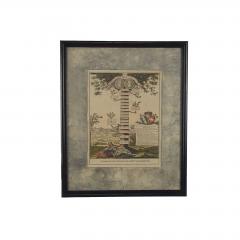 Habsburg Family Tree Hand Colored Engraving 18th century or earlier - 4178949