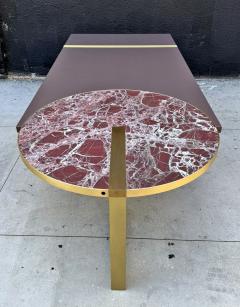 Hagit Pincovici Baxter Selene Dining Table by Hagit Pincovici Brass Marble Italian Modern - 4727333