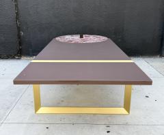 Hagit Pincovici Baxter Selene Dining Table by Hagit Pincovici Brass Marble Italian Modern - 4727334