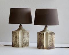 Haico Nietsche A pair of stoneware table lamp by Haico Nitzsche - 4253413