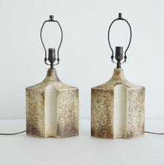 Haico Nietsche A pair of stoneware table lamp by Haico Nitzsche - 4253416