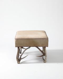 Hair on Hide Ottoman United States - 3814572