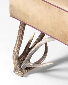 Hair on Hide Ottoman United States - 3814573