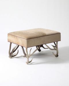 Hair on Hide Ottoman United States - 3814574