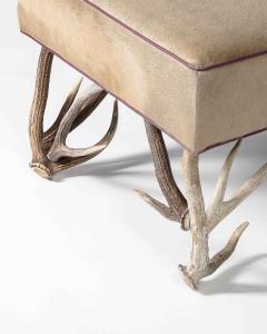 Hair on Hide Ottoman United States - 3814576