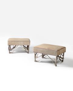 Hair on Hide Ottoman United States - 3814578