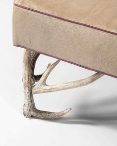 Hair on Hide Ottoman United States - 3814581