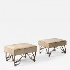 Hair on Hide Ottoman United States - 3818169