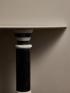 Half Moon Two Tones Marble Console - 4715321