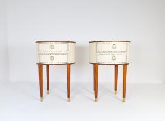 Halvdan Pettersson Midcentury Pair of Swedish Nightstands by Halvdan Petterson 1950s - 2491966