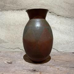 Hammered Copper Vase Geometric Design Santa Clara del Cobre Mexico - 2056150