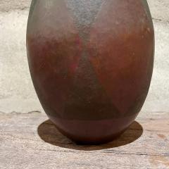 Hammered Copper Vase Geometric Design Santa Clara del Cobre Mexico - 2056151