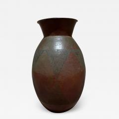 Hammered Copper Vase Geometric Design Santa Clara del Cobre Mexico - 2063861