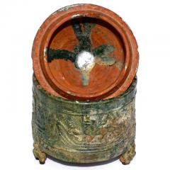 Han Dynasty Glazed Hill Jar - 3021443