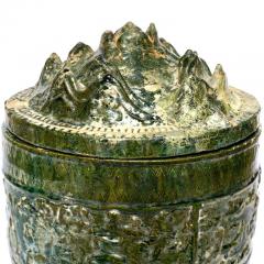Han Dynasty Glazed Hill Jar - 3021449