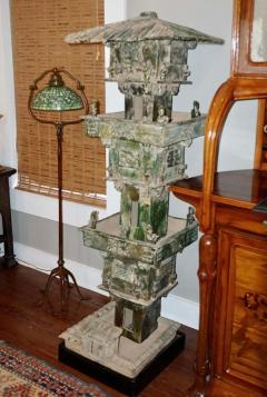 Han Dynasty Green Glazed Archers Watch Tower Oxford TL Tested - 3042536