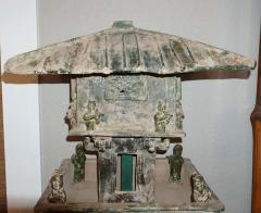 Han Dynasty Green Glazed Archers Watch Tower Oxford TL Tested - 3042540