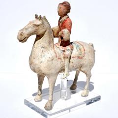 Han Dynasty Pottery Horse and Rider - 3078710