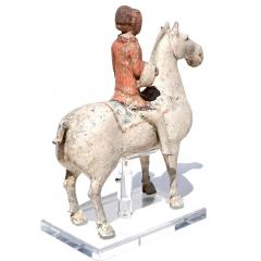 Han Dynasty Pottery Horse and Rider - 3078712