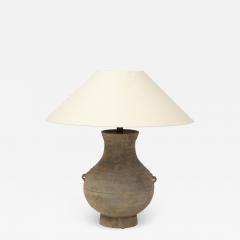 Han Dynasty Vessel Lamp China with Belgian Linen Shade - 2268437