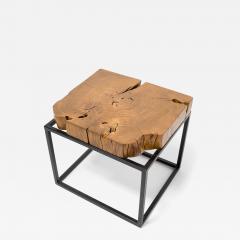 Hana Raw Timber Side Table - 4196638