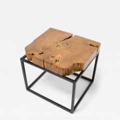 Hana Raw Timber Side Table - 4288318