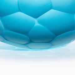Hand Blown Modern Murano Bowl in Aquamarine Medium - 4225209