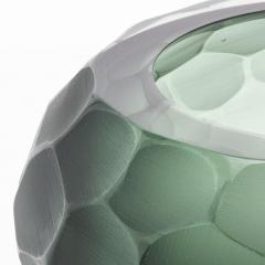 Hand Blown Modern Murano Bowl in Eucalyptus Green Large - 4227097
