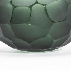 Hand Blown Modern Murano Bowl in Eucalyptus Green Medium - 4227085