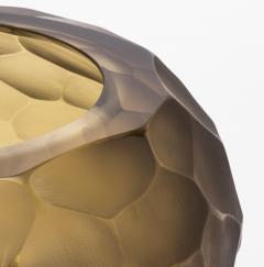 Hand Blown Modern Murano Bowl in Olive Green Large - 4225611