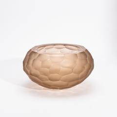 Hand Blown Modern Murano Bowl in Rose Large - 4225598