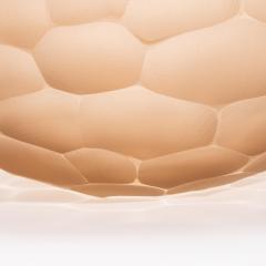 Hand Blown Modern Murano Bowl in Rose Large - 4225601