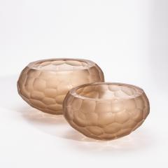 Hand Blown Modern Murano Bowl in Rose Large - 4225603