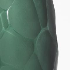Hand Blown Modern Tall Murano Vase in Eucalyptus Green Medium - 4225190