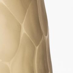 Hand Blown Modern Tall Murano Vase in Olive Green Large - 4227056