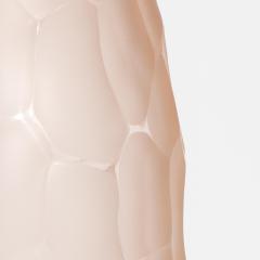 Hand Blown Modern Tall Murano Vase in Rose Large - 4227075