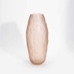 Hand Blown Modern Tall Murano Vase in Rose Medium - 4225512