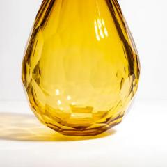 Hand Blown Murano Barrel Vase in Amber XXL - 3851793