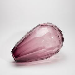 Hand Blown Murano Barrel Vase in Amethyst Extra Tall - 4236341