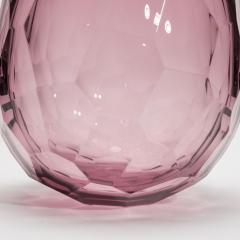 Hand Blown Murano Barrel Vase in Amethyst Extra Tall - 4236343