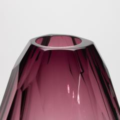 Hand Blown Murano Barrel Vase in Amethyst Extra Tall - 4236345