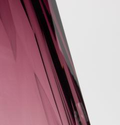 Hand Blown Murano Barrel Vase in Amethyst Extra Tall - 4236365