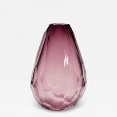 Hand Blown Murano Barrel Vase in Amethyst Extra Tall - 4249124